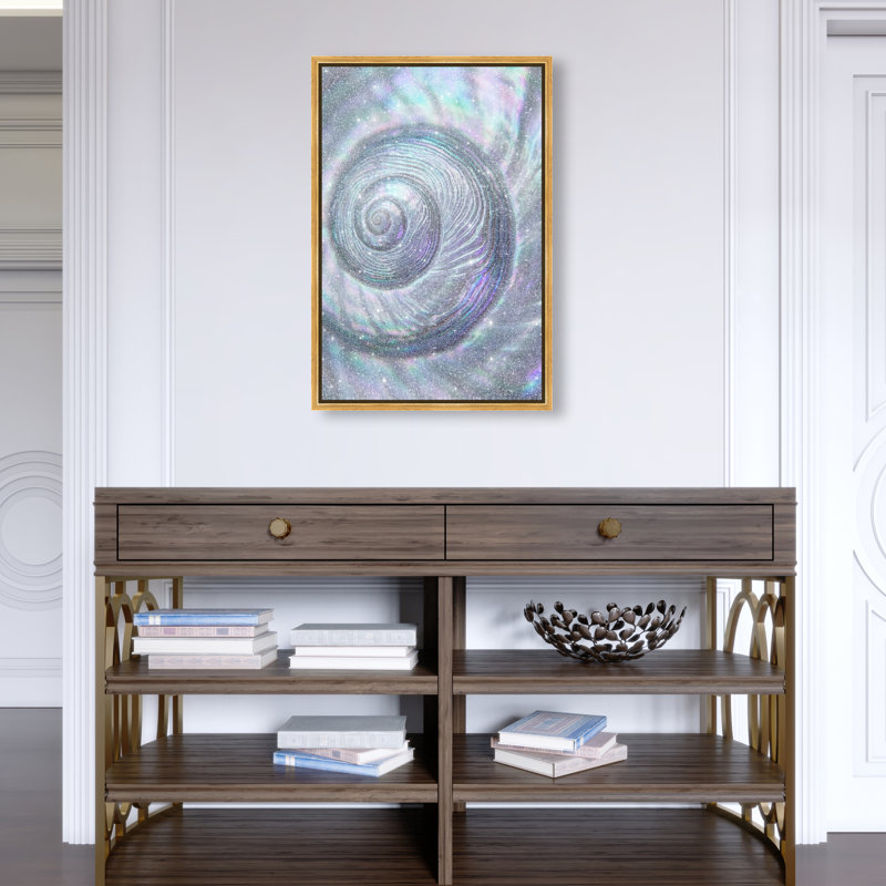 Sea Spiral Print by Oliver Gal, 25"H x 17"W, Gold Floater Frame