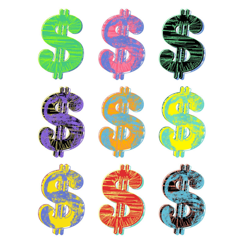 Dollar Print, 40" H x 33" W, Unframed