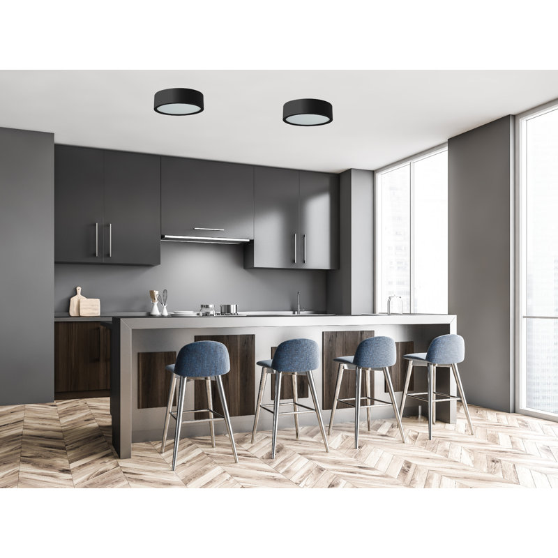 Altavious Flush Mount, Black
