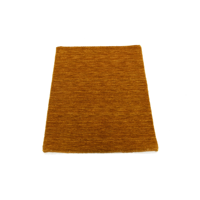 Tapis Gabbeh tissé à la main Eleuterio, 100% laine, de couleur unie, résistant à la décoloration et aux taches, durable, toutes tailles, fabriqué en Inde.