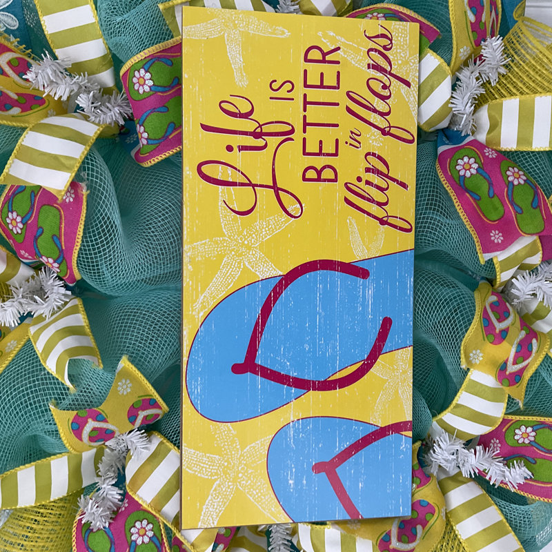 Summer Wreath Life Is Better In Flip Flops