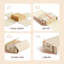 Ensemble de 4 organisateurs de rangement pour draps (très grand et très grand) avec poignée, ensemble de draps pliable pour placard à linge, organisateur de draps pour couverture, couvre-lit et serviette, beige