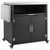 Outdoor Folding & Expandable Work Surfaces, Ample Storage Space, and Lockable Wheels
