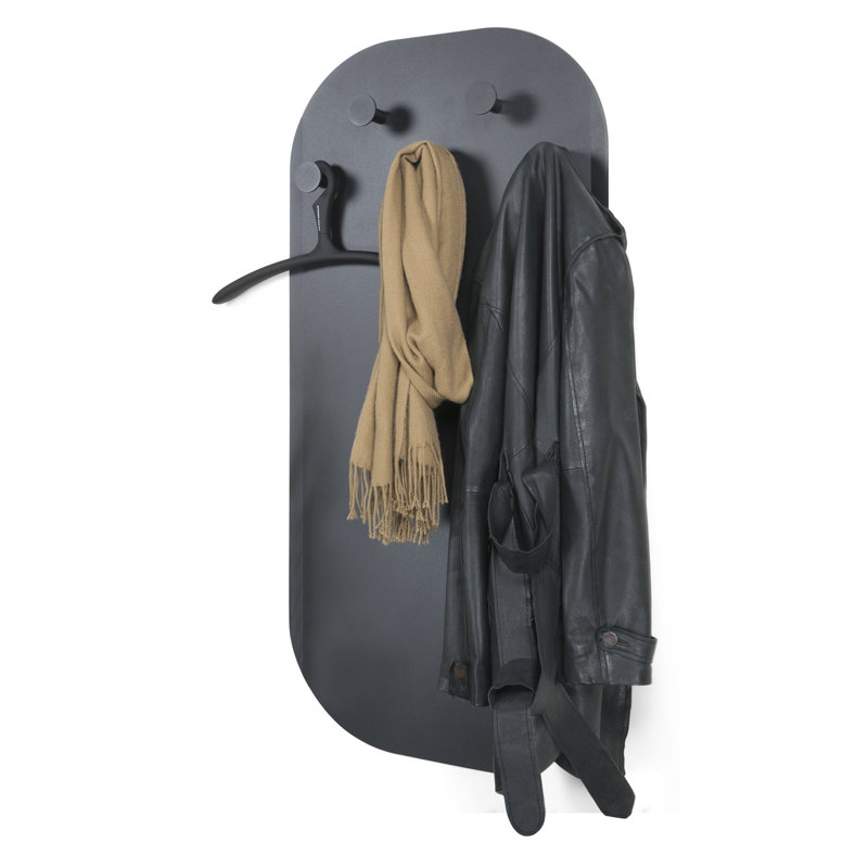 Metal Wall 5 - Hook Wall Mounted Coat Rack