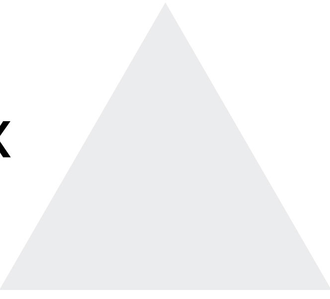 Décalcomanie murale motif triangle, H 8 po x l 8 po x P 0,01 po, Blanc