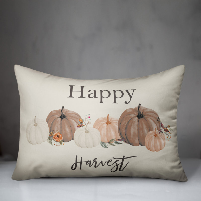 Happy Harvest Rectangular Pillow Cover & Insert