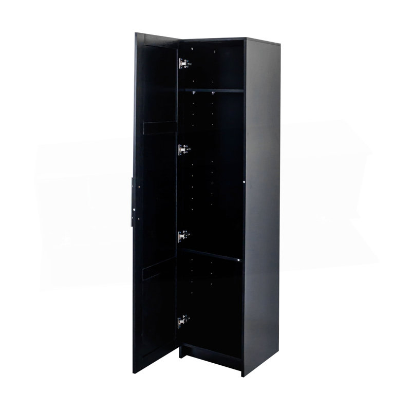 Stackable Wall Mounted Storage Bookcase, 15.75" D X 15.75" W X 70.87" H,Black