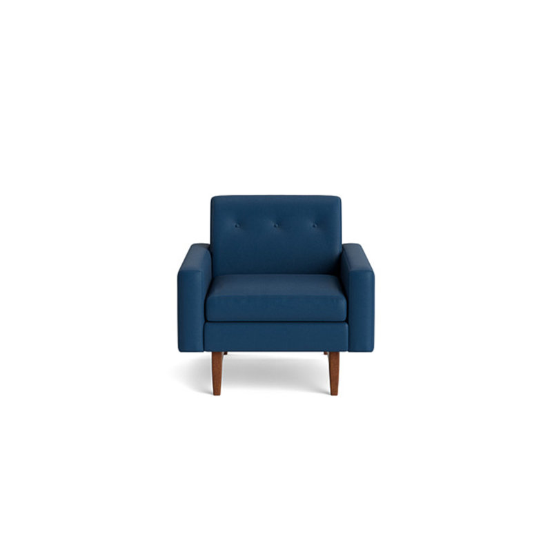 Tyler Chair, Leather - Deep Blue