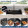 31 in. Waterfall Drop-In Kitchen Sink 16 Gauge Stainless Steel Multifunction Single Bowl Kitchen Sink with Ledge Workstation and Faucet Combo