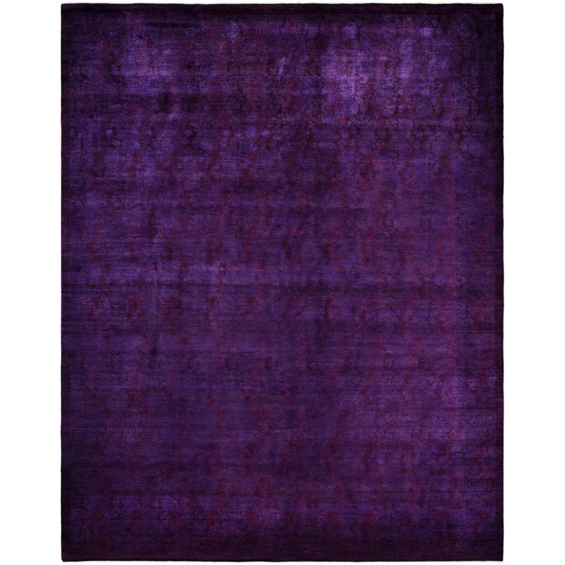 Overdyed One-of-a-Kind 9' 2" X 11' 10" Hand Knotted Area Rug