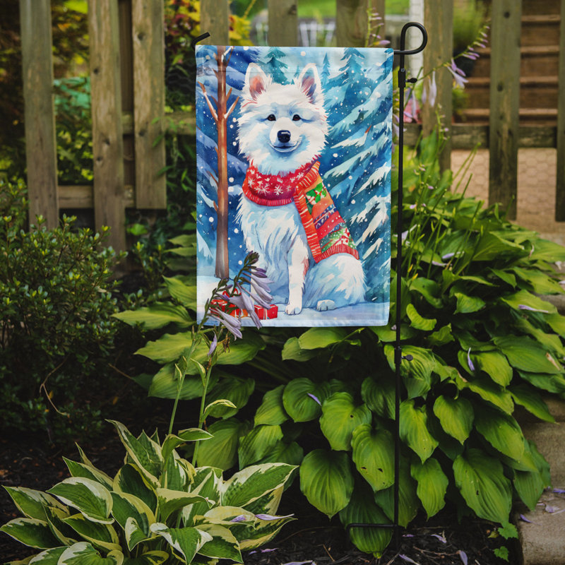 Drapeau de jardin en polyester à 2 faces, H 15,5 po x l 11,25 po