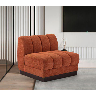 Fauteuil en chenille Quinn