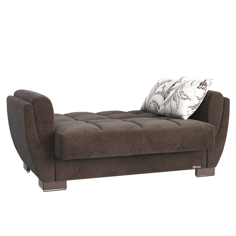 Microfibre avec rangement - élégante et pratique, convertible en brun par Pratique Stylish