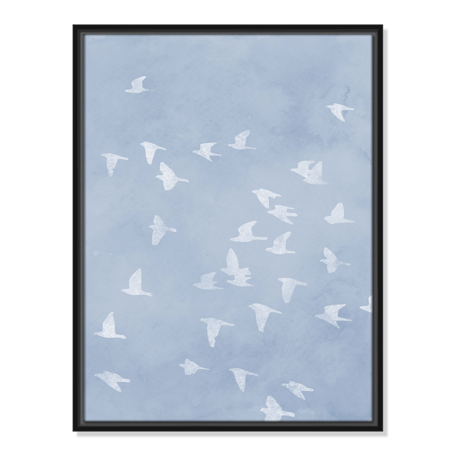 Flying Friends Print by Marcus Prime, 19.5'' W x 25.5'' H, Black Floater