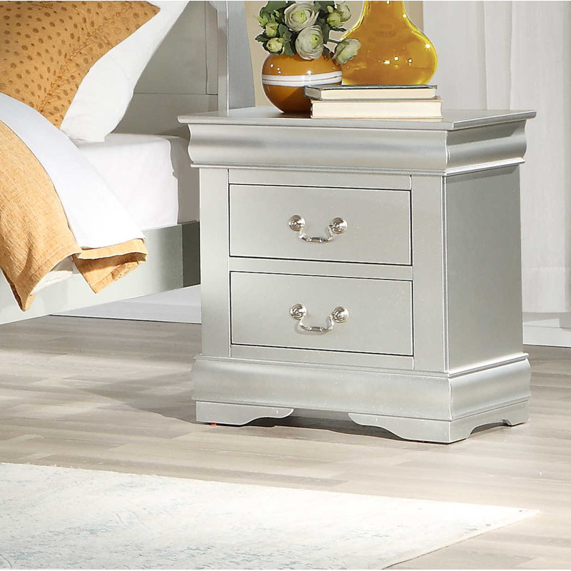 Table de chevet 2 tiroirs Engstrom, Platine