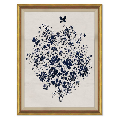 Blue Floral Bouquet (var. 1) Print