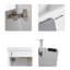 Meuble-lavabo mural avec lavabo pour petite salle de bain