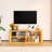 24.00'' Tall Wave Shaped TV Stand With Rattan Doors-916601774
