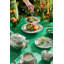 Heritage Green Italian 2 Tiered Cake Stand