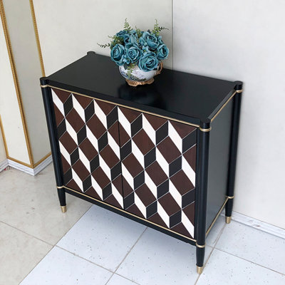 Double-Door Accent Cabinet with Adjustable Shelves