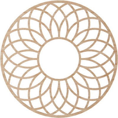 Médaillon de plafond en bois ajouré Cannes
