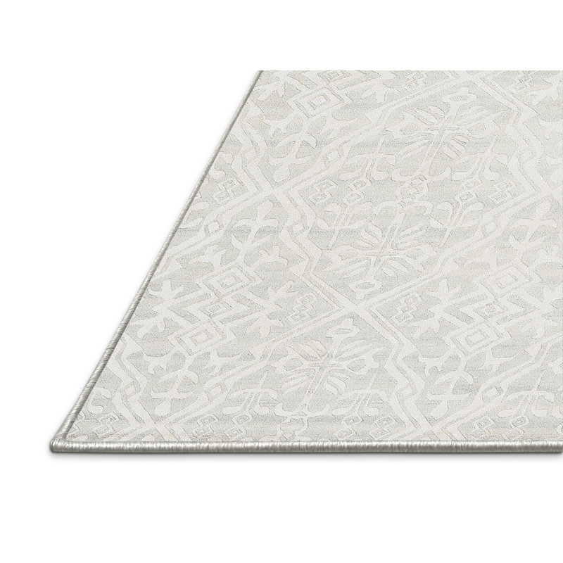 Tapis crème / gris Southwestern, Rectangle 2 pi x 3 pi