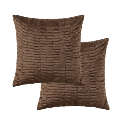 Velvet Pleated Euro Pillow Cover