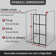 34 In. W X 72 In. H Fixed Framed Shower Door In Matte Black Finish With Patterned Glass