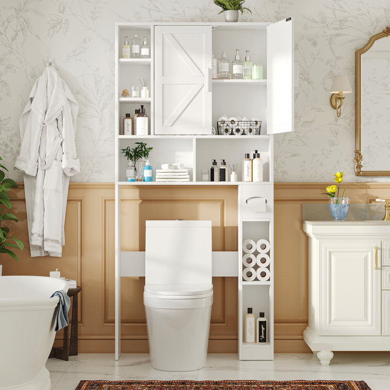 MDF Freestanding Over The Toilet Storage