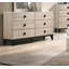 Meuble de chambre à coucher de style moderne avec commode 1 pièce et tiroirs 6X tiroirs-1908597398