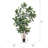 7' Potted Artificial Green Rubber Tree