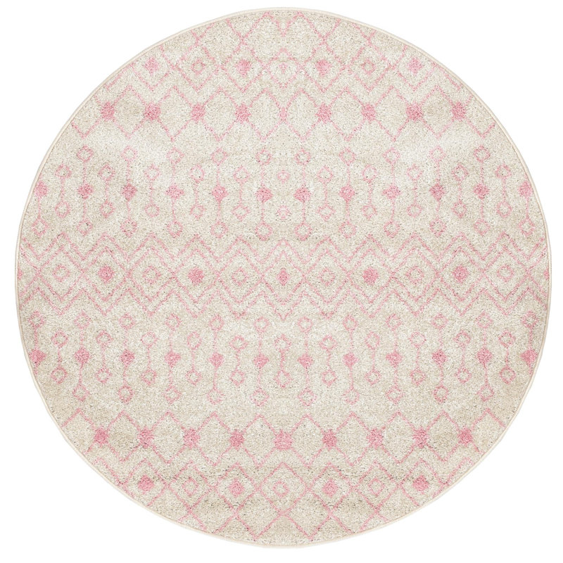 Abstract Indoor Rug, Round 5'3"