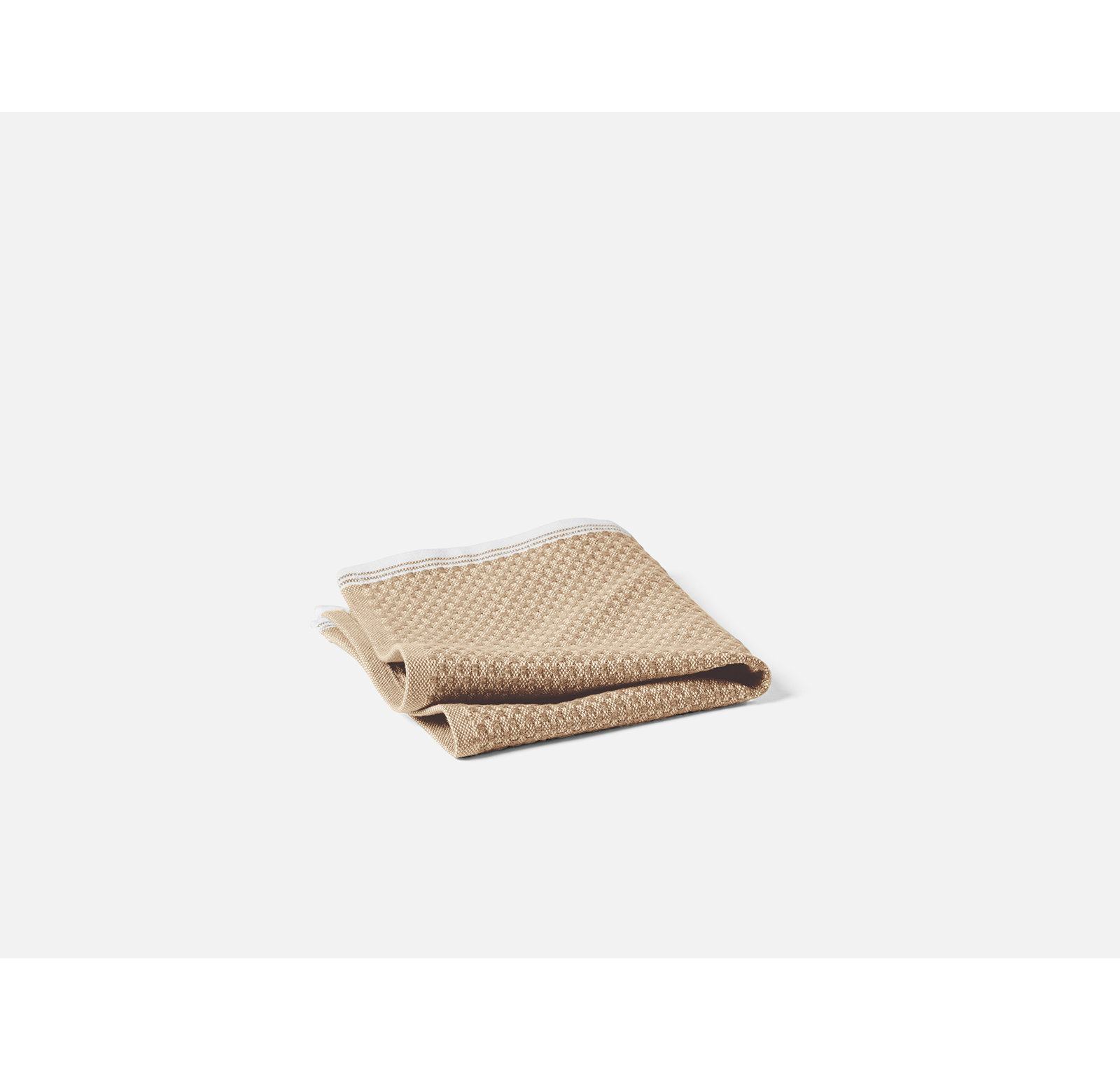 Mediterranean Organic Towel Set, Fawn/Rust, Washcloth - 1 Pack