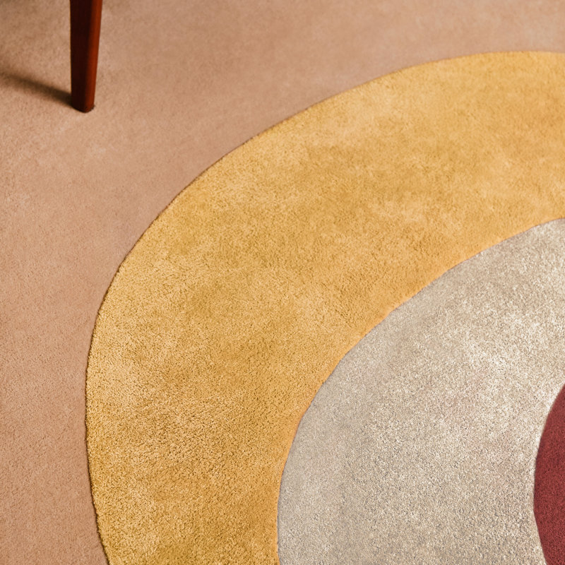 Spirit Hand Tufted Area Rug in Beige, Novelty 5'5" x 7'8"
