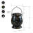 Solar Powered Black Ceramic Lantern