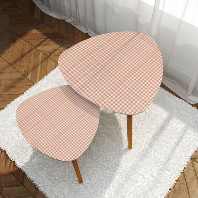 Ensemble de 2 tables basses gigognes Triangle