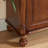 Brown Solid Wood Shoe Storage Bench