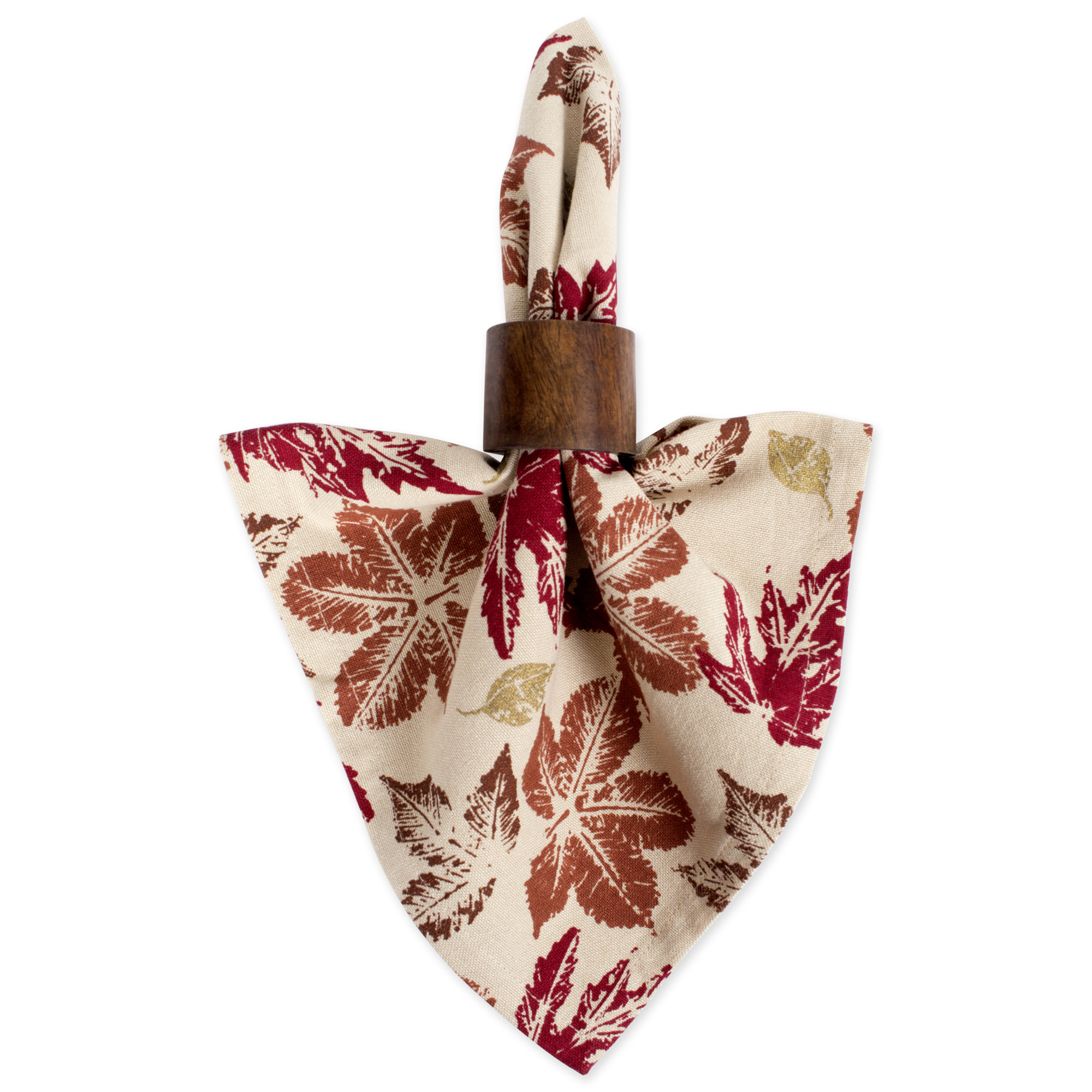 The Holiday Aisle® Mclennan Leaves Print 20" Napkin & Reviews | Wayfair