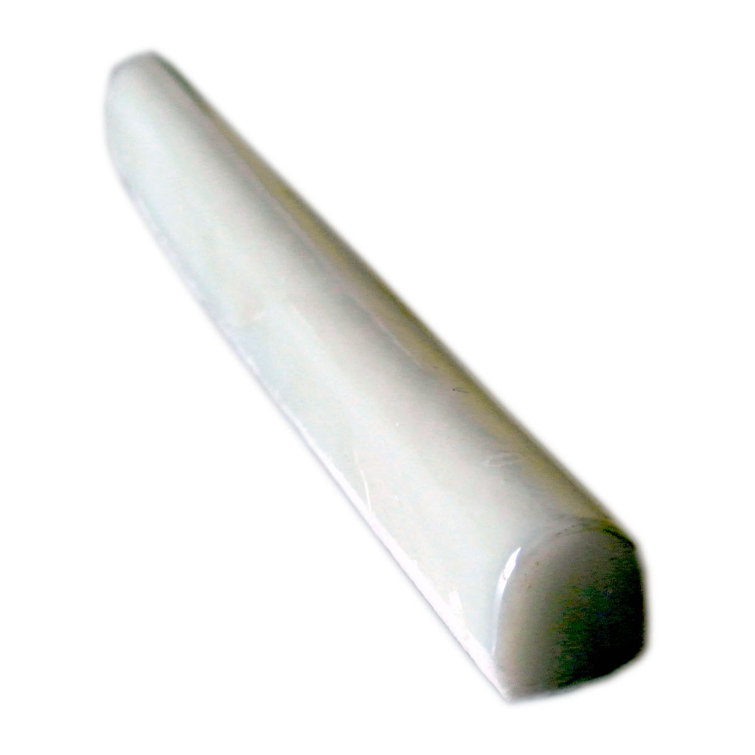 Atmosphere 0.75 in. x 8 in. Iridescent Recycled Glass Handmade Trim Decorative Wall & Pool Tile