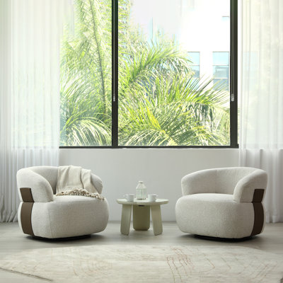 Eiryn Upholstered Swivel Accent Chair