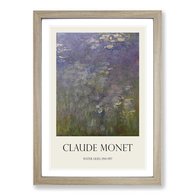Water Lilies Lily Pond Vol.26 by Claude Monet - Picture Frame Art Prints