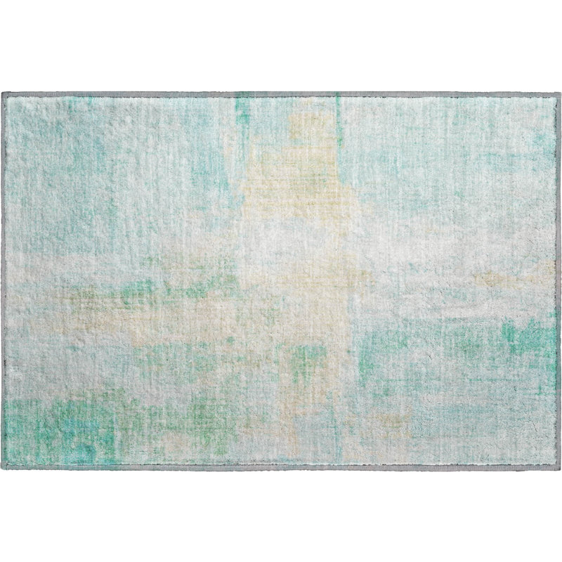 Premium Machine Washable Bucz AMF1759 Modern Rug, Rectangle 1'8" x 2'6"