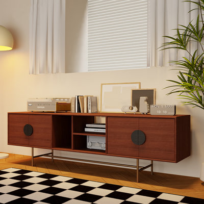 Home Simplicity Wood TV Stand