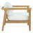 Muret 3 Piece Outdoor Patio Teak Set