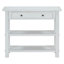 Console rétro avec deux tablettes robustes, esthétique et pratique pour les entrées ou les salons-1306704