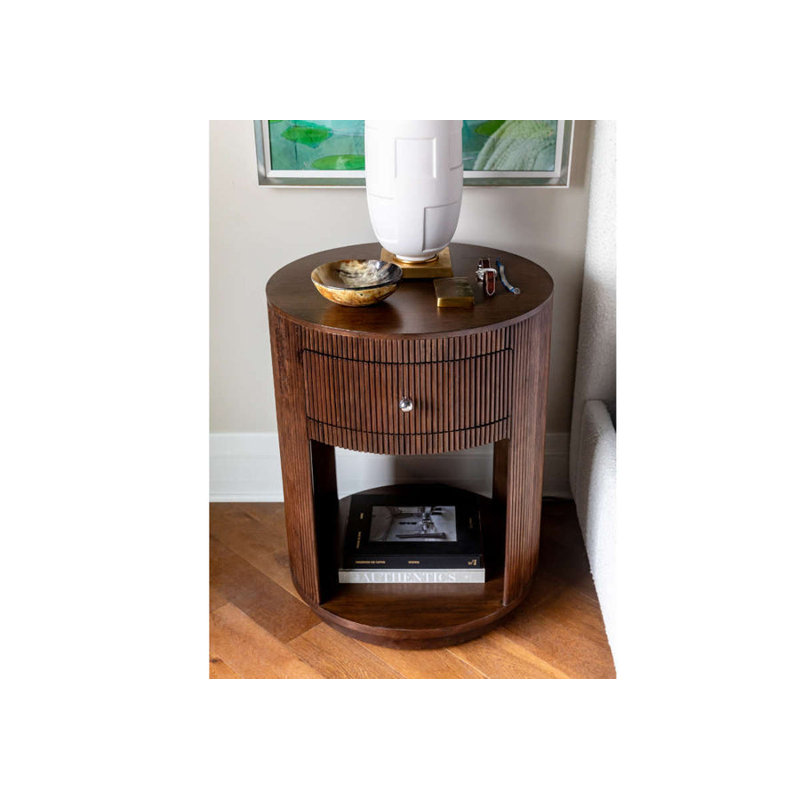 Cleo 1 - Drawer Solid Wood Nightstand
