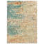 Tapis abstrait bleu / orange Ernie-874167424