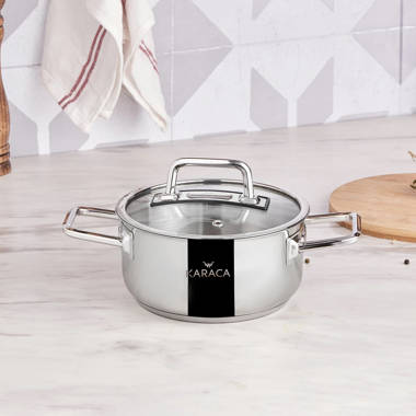 YBM Home Korkmaz 4-qt. Stainless Steel Stock Pot with Lid