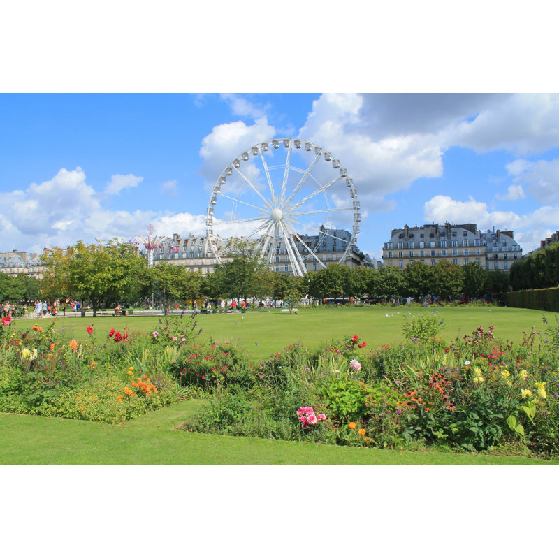 Baleine Ferris Wheel Of Paris by PictureReflex - Wrapped Canvas Print, 20cm H x 30cm W x 3.8cm D