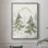 «Christmas Holiday Art» CECLXVII, reproduction d'art encadrée - bois massif